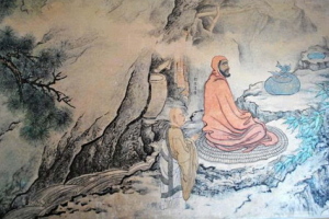 禅宗二祖慧可红雪断手臂， 向达摩祖师求解脱佛法